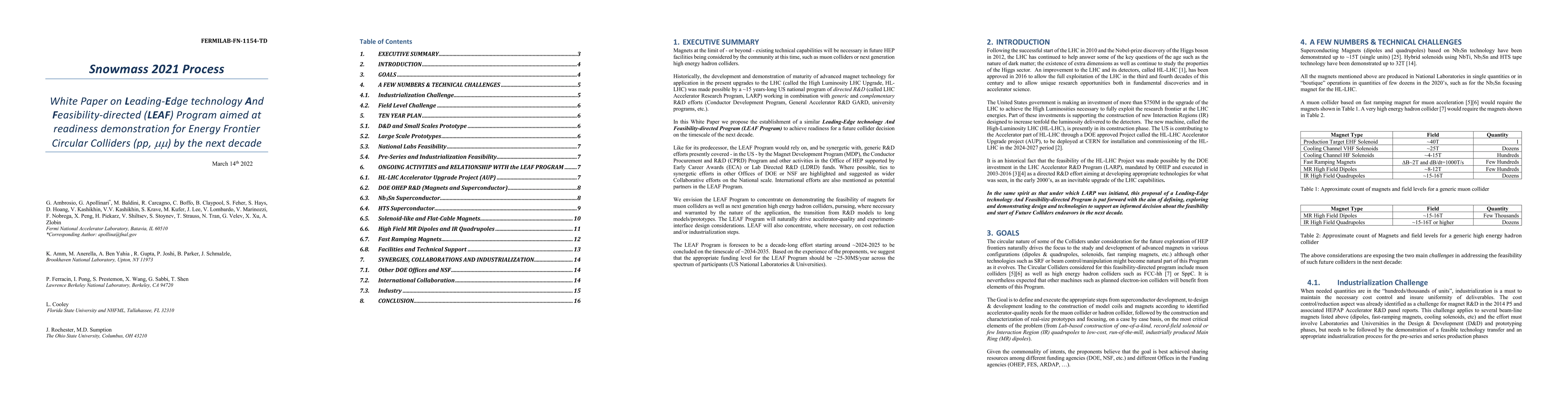 Thumbnail for White Paper on Leading-Edge technology And Feasibility-directed (LEAF)
  Program aimed at readiness demonstration for Energy Frontier Circular
  Colliders by the next decade