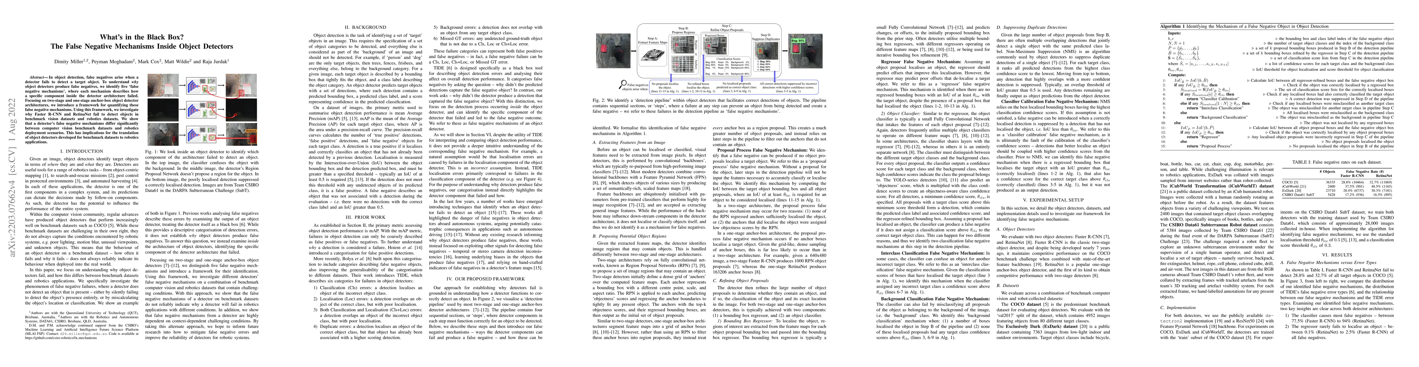 Thumbnail for What's in the Black Box? The False Negative Mechanisms Inside Object
  Detectors