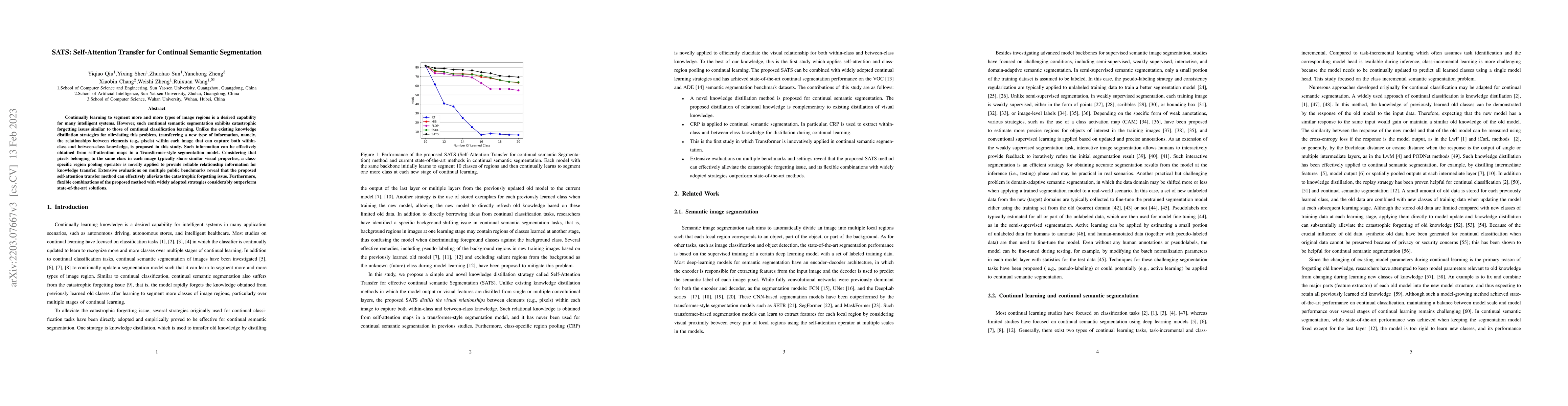Thumbnail for SATS: Self-Attention Transfer for Continual Semantic Segmentation