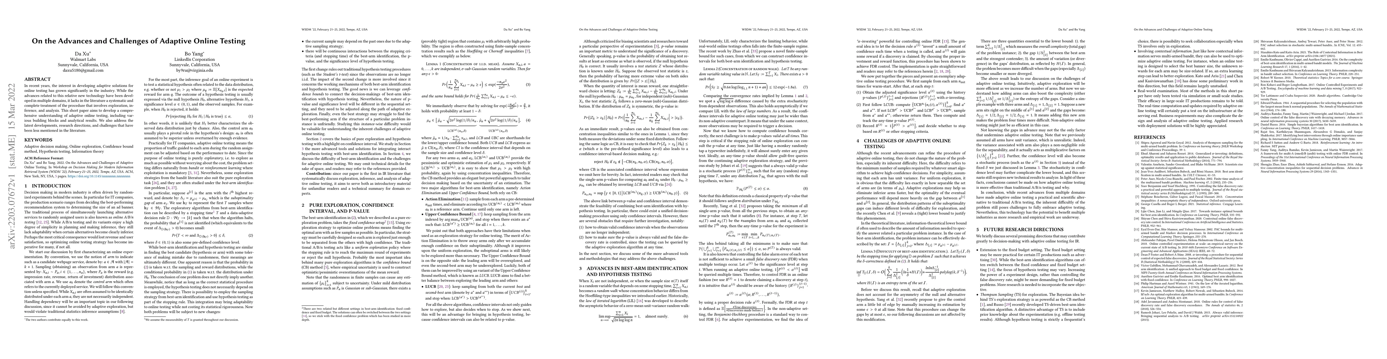 Thumbnail for On the Advances and Challenges of Adaptive Online Testing