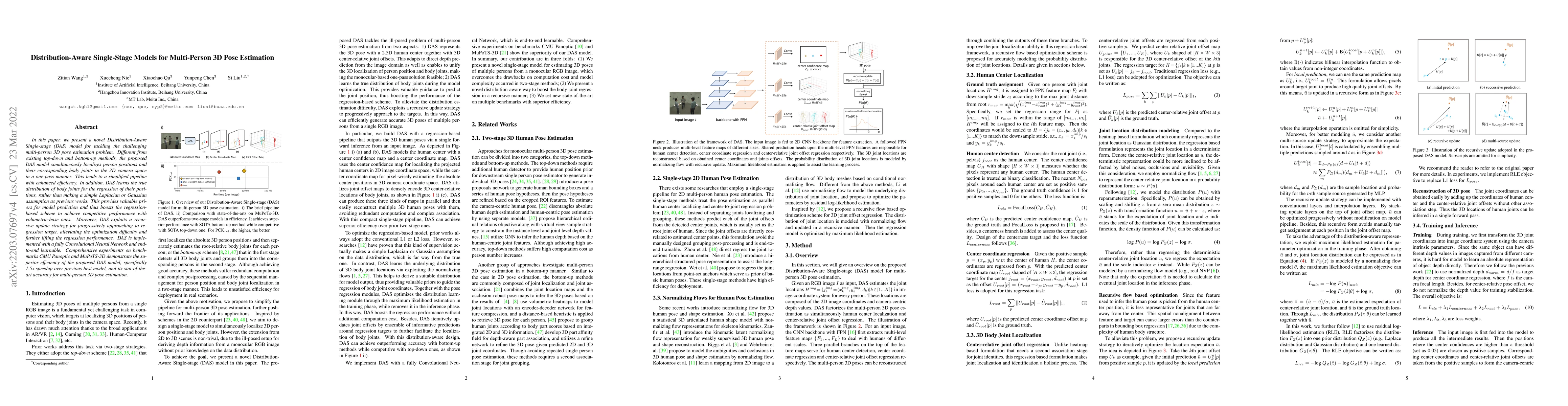 Thumbnail for Distribution-Aware Single-Stage Models for Multi-Person 3D Pose
  Estimation