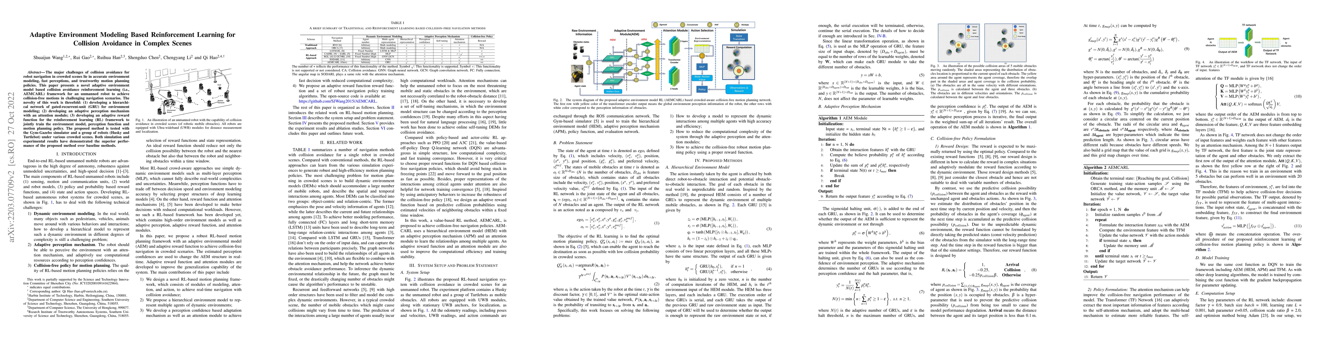 Thumbnail for Adaptive Environment Modeling Based Reinforcement Learning for Collision
  Avoidance in Complex Scenes