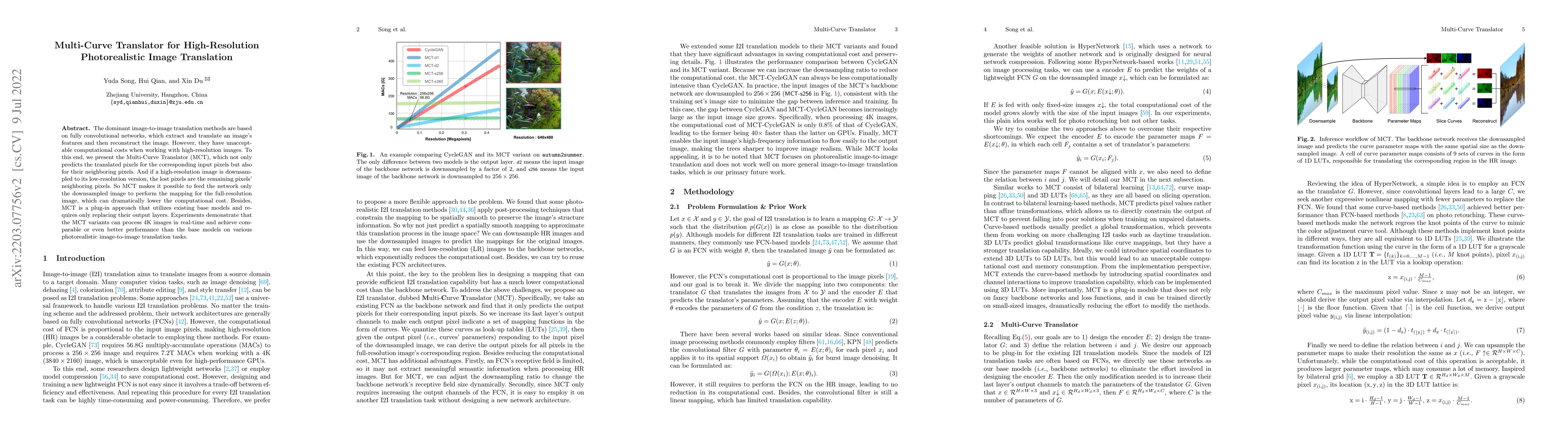 Thumbnail for Multi-Curve Translator for High-Resolution Photorealistic Image
  Translation