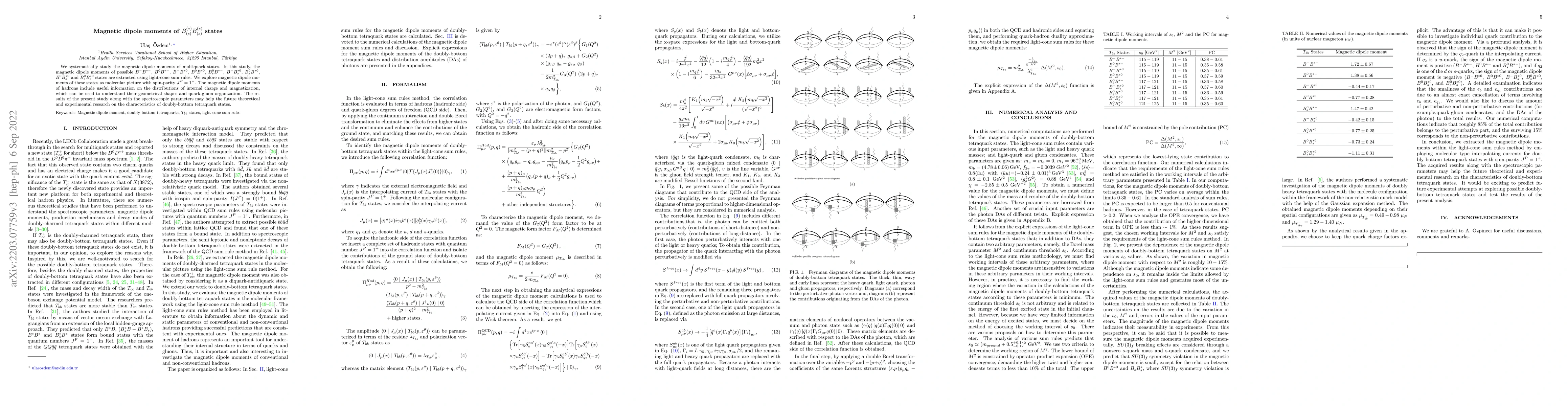 Thumbnail for Magnetic dipole moments of $B_{(s)}^{(*)}B_{(s)}^{(*)}$ states