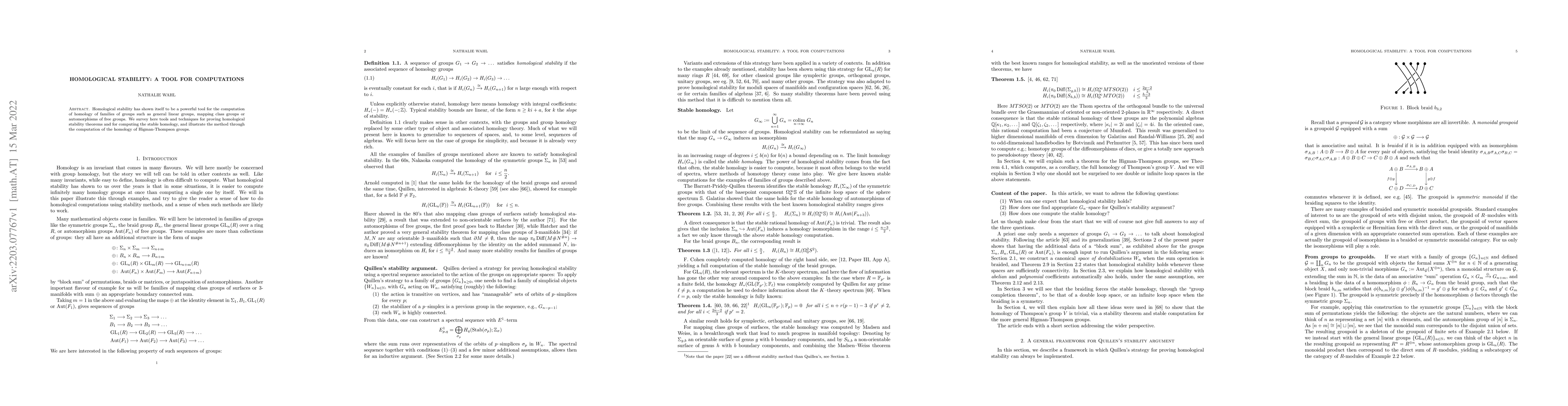 Thumbnail for Homological stability: a tool for computations