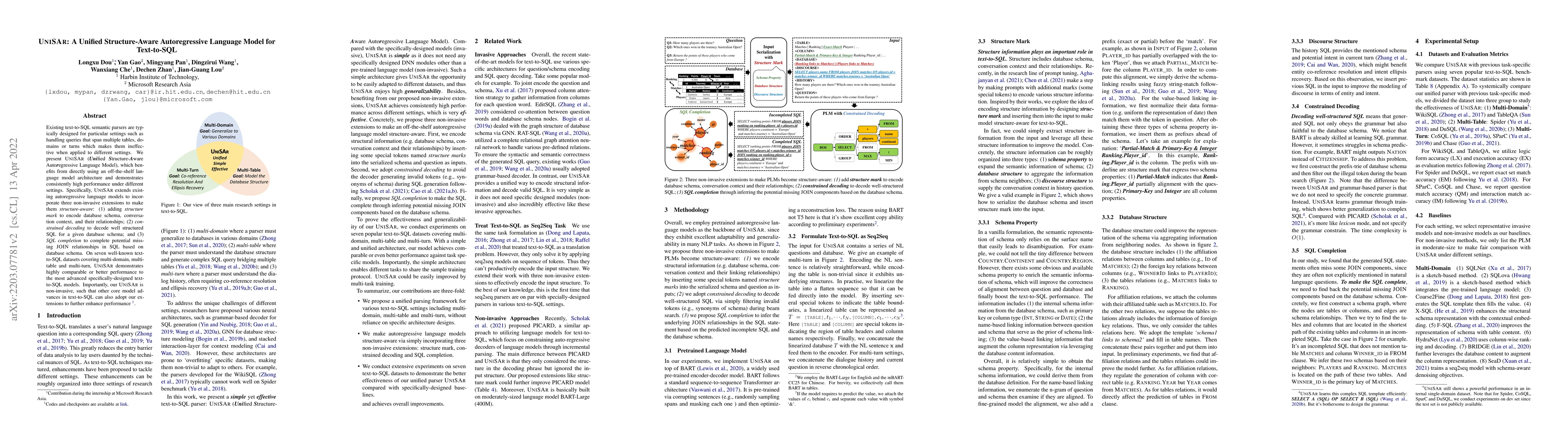 Thumbnail for UniSAr: A Unified Structure-Aware Autoregressive Language Model for
  Text-to-SQL