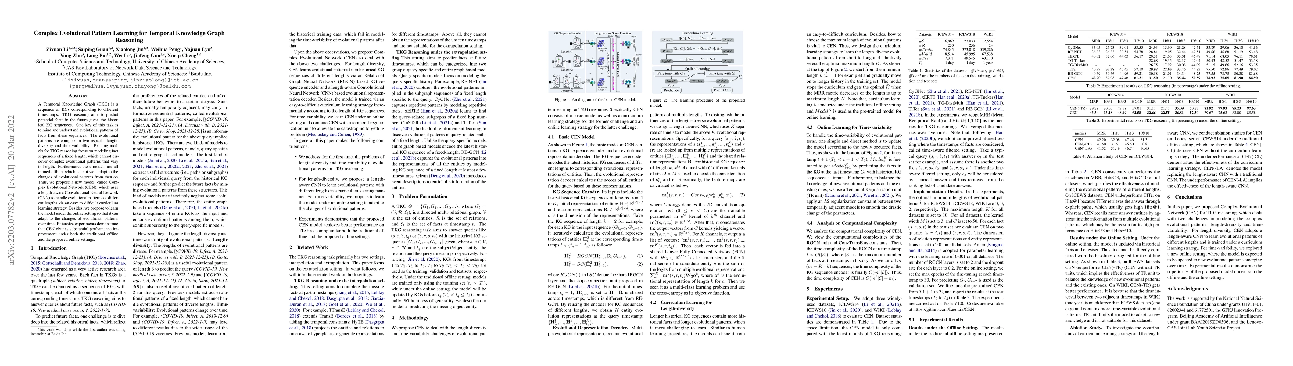 Thumbnail for Complex Evolutional Pattern Learning for Temporal Knowledge Graph
  Reasoning