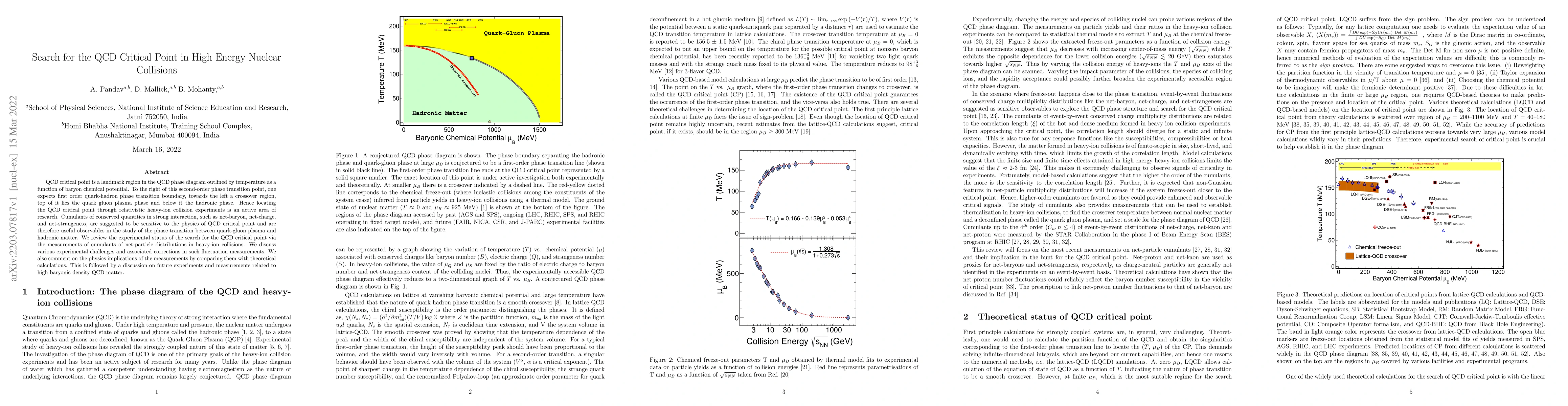 Thumbnail for Search for the QCD Critical Point in High Energy Nuclear Collisions