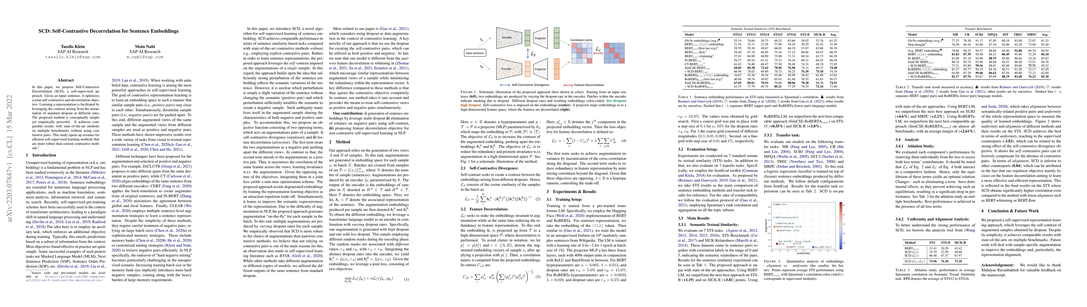 Thumbnail for SCD: Self-Contrastive Decorrelation for Sentence Embeddings