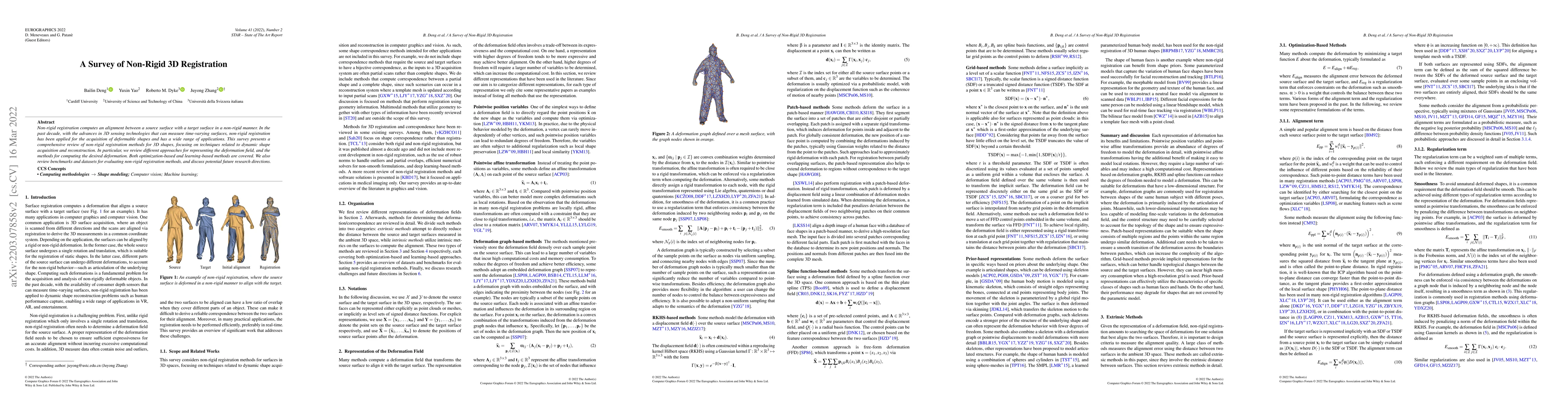 Thumbnail for A Survey of Non-Rigid 3D Registration