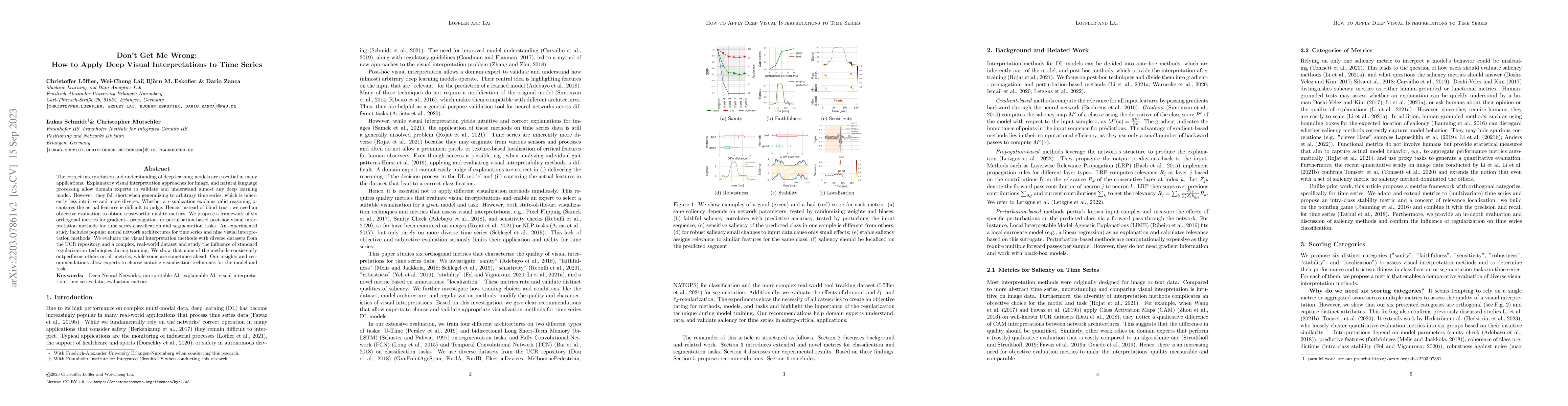 Thumbnail for Don't Get Me Wrong: How to Apply Deep Visual Interpretations to Time
  Series