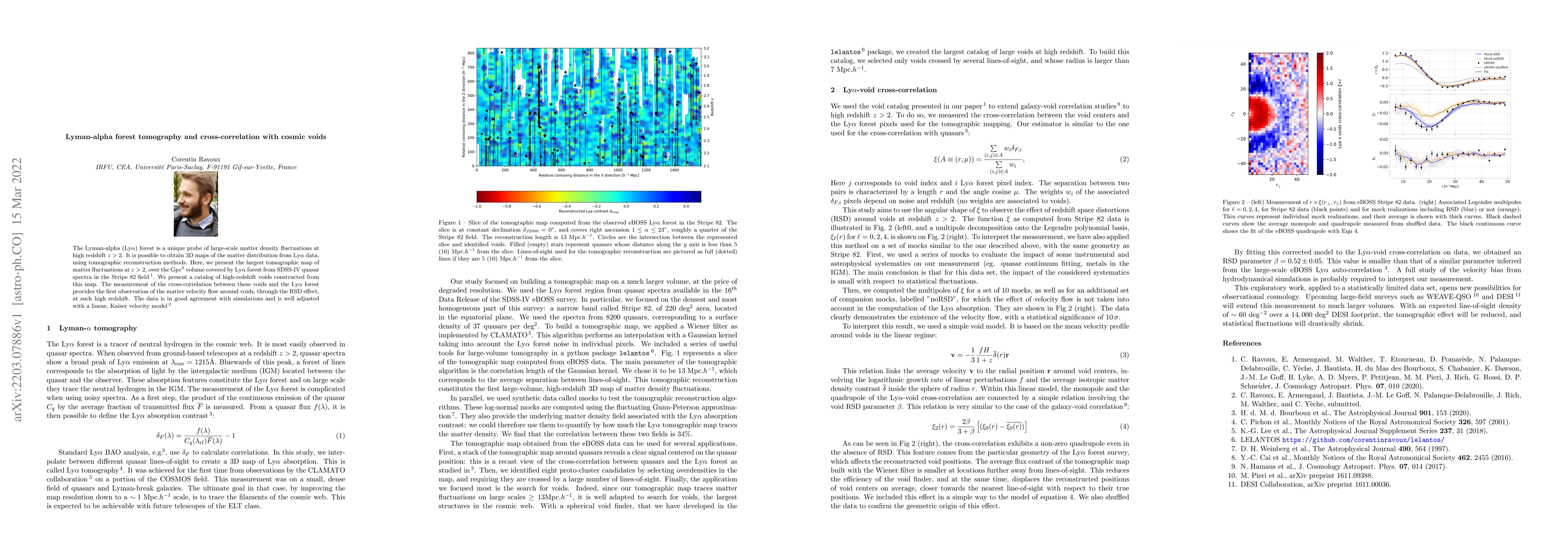 Thumbnail for Lyman-alpha forest tomography and cross-correlation with cosmic voids