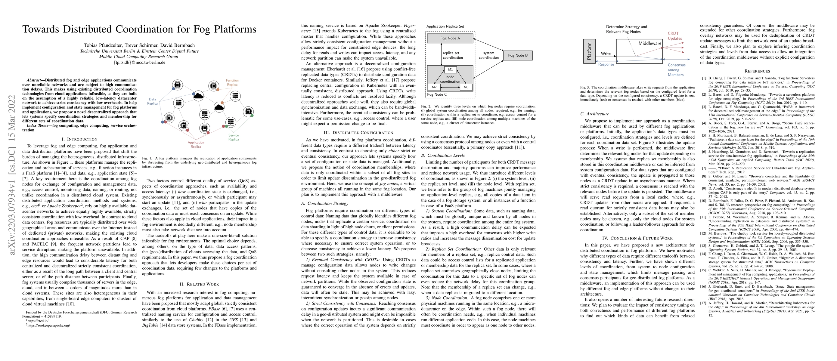 Thumbnail for Towards Distributed Coordination for Fog Platforms