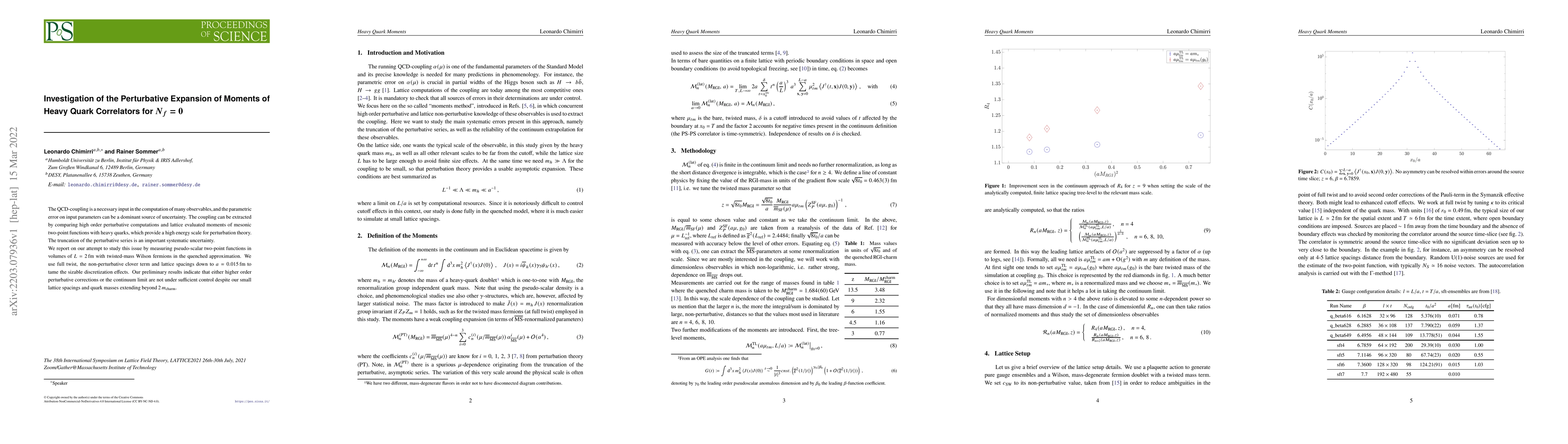 Thumbnail for Investigation of the Perturbative Expansion of Moments of Heavy Quark
  Correlators for $N_f=0$