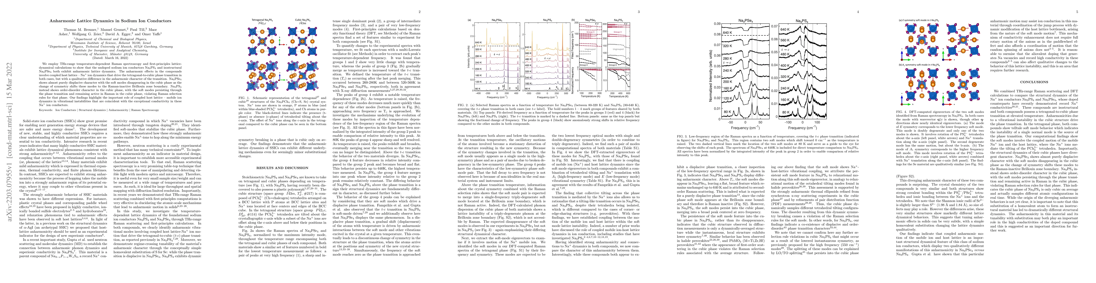 Thumbnail for Anharmonic Lattice Dynamics in Sodium Ion Conductors