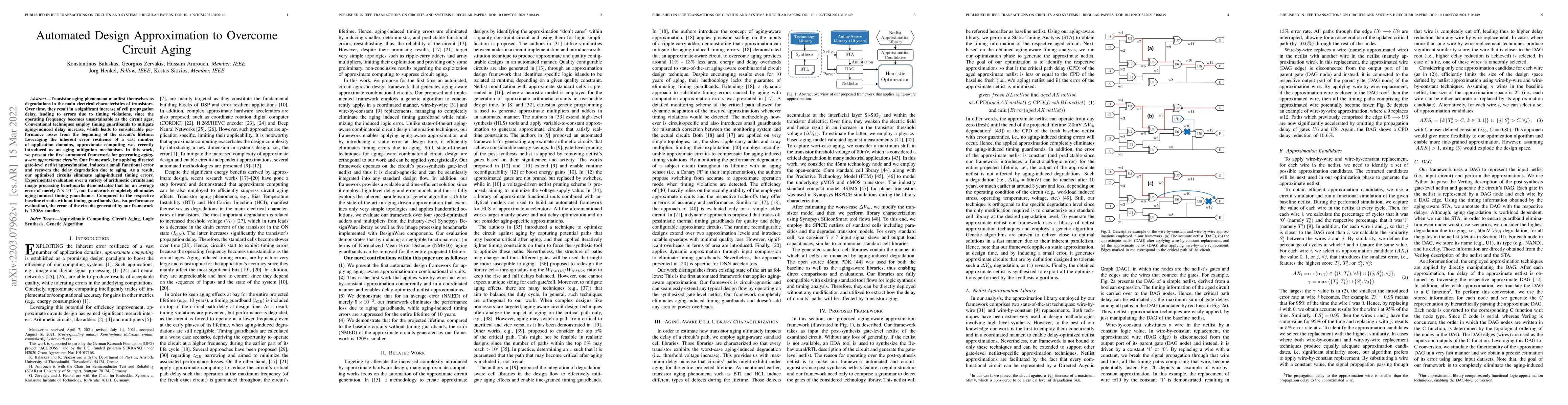 Thumbnail for Automated Design Approximation to Overcome Circuit Aging