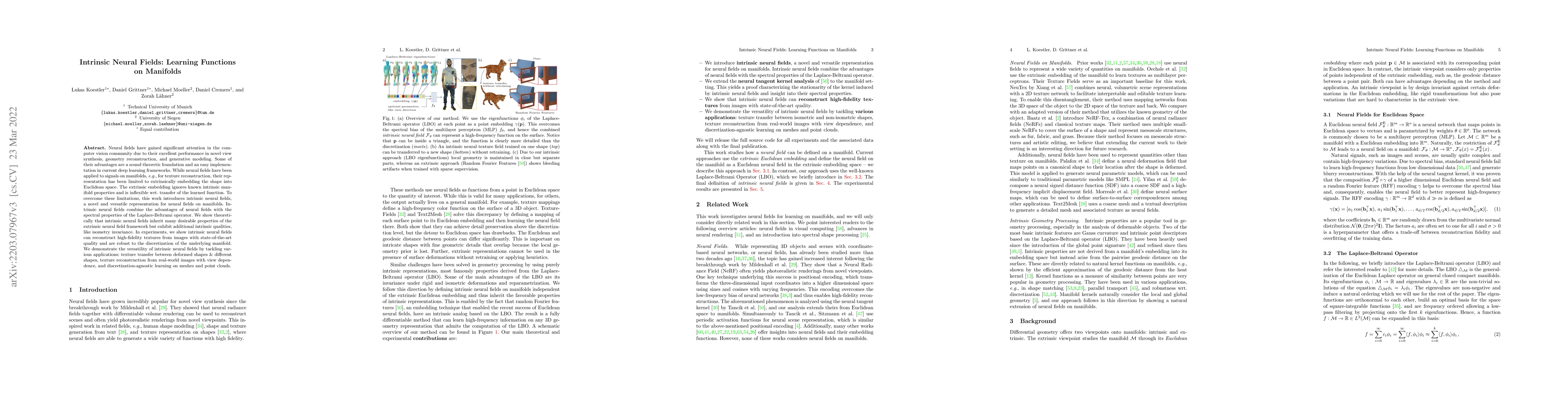 Thumbnail for Intrinsic Neural Fields: Learning Functions on Manifolds