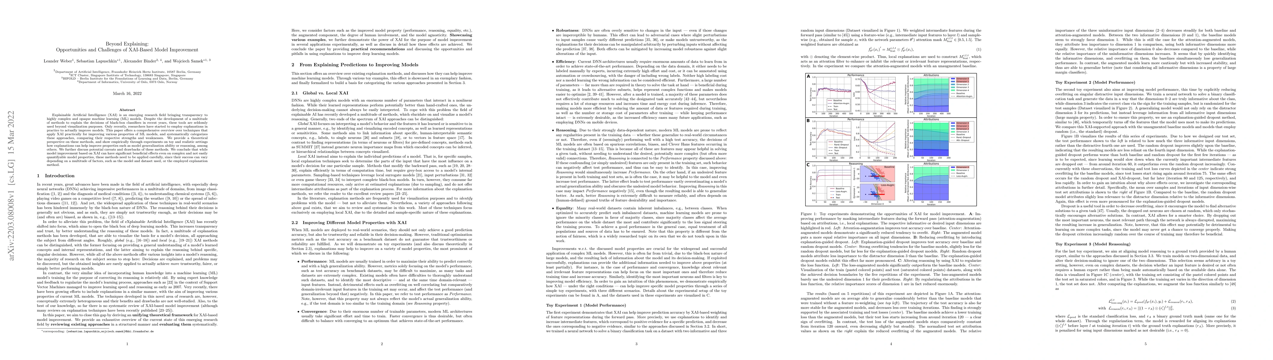 Thumbnail for Beyond Explaining: Opportunities and Challenges of XAI-Based Model
  Improvement