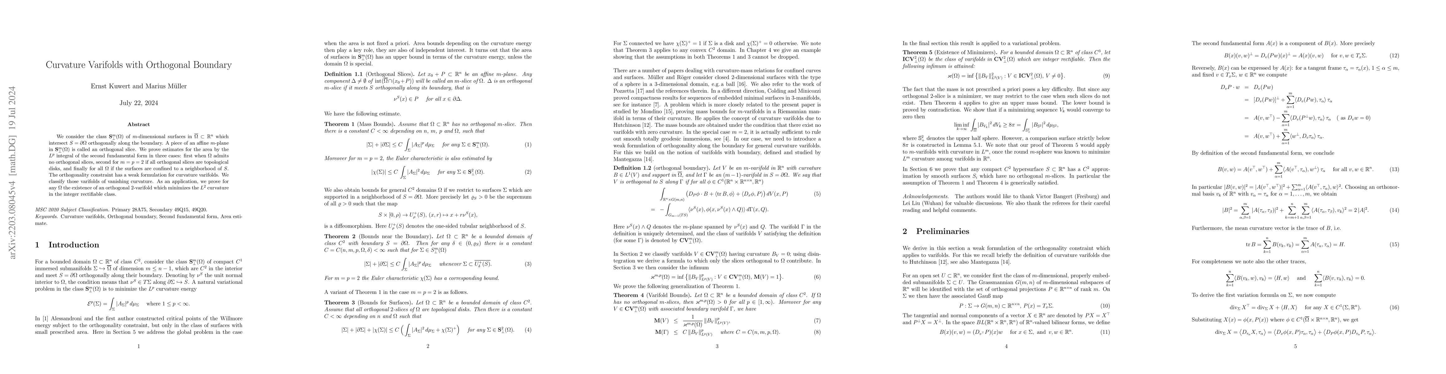 Thumbnail for Curvature Varifolds with Orthogonal Boundary