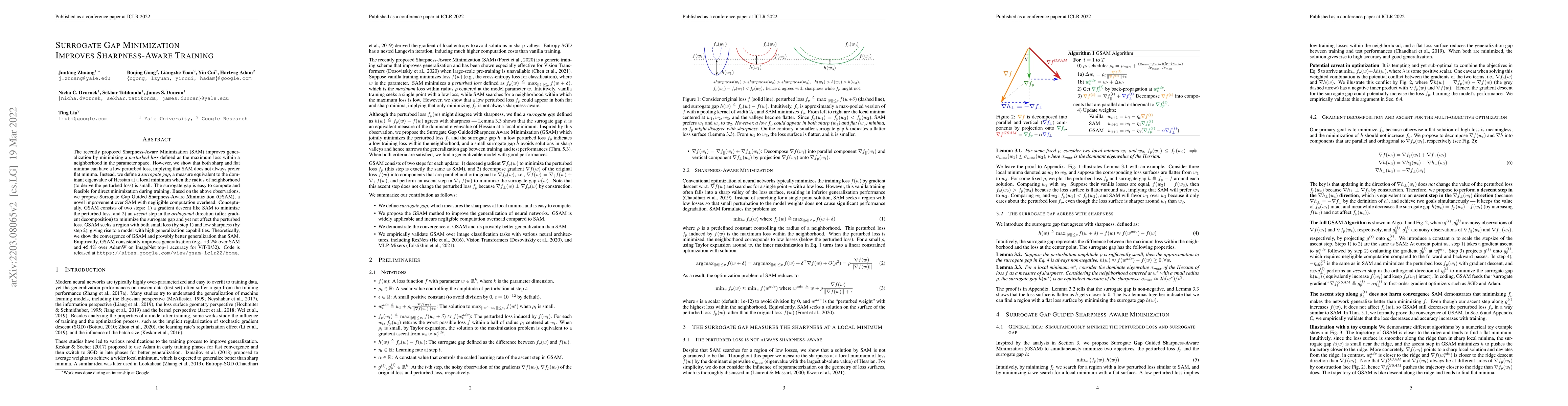 Thumbnail for Surrogate Gap Minimization Improves Sharpness-Aware Training