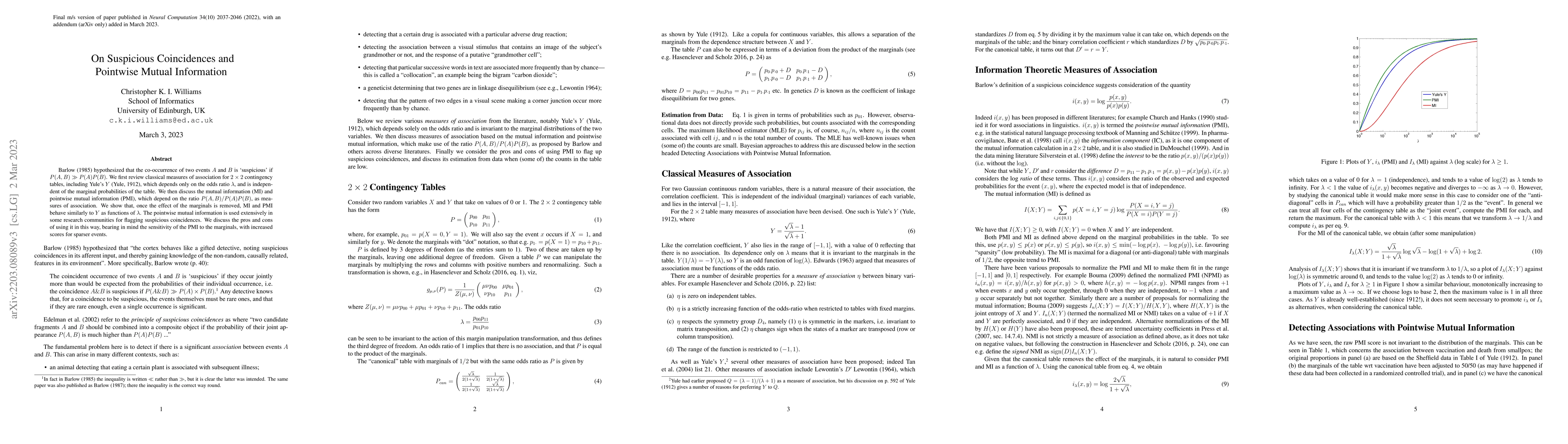 Thumbnail for On Suspicious Coincidences and Pointwise Mutual Information