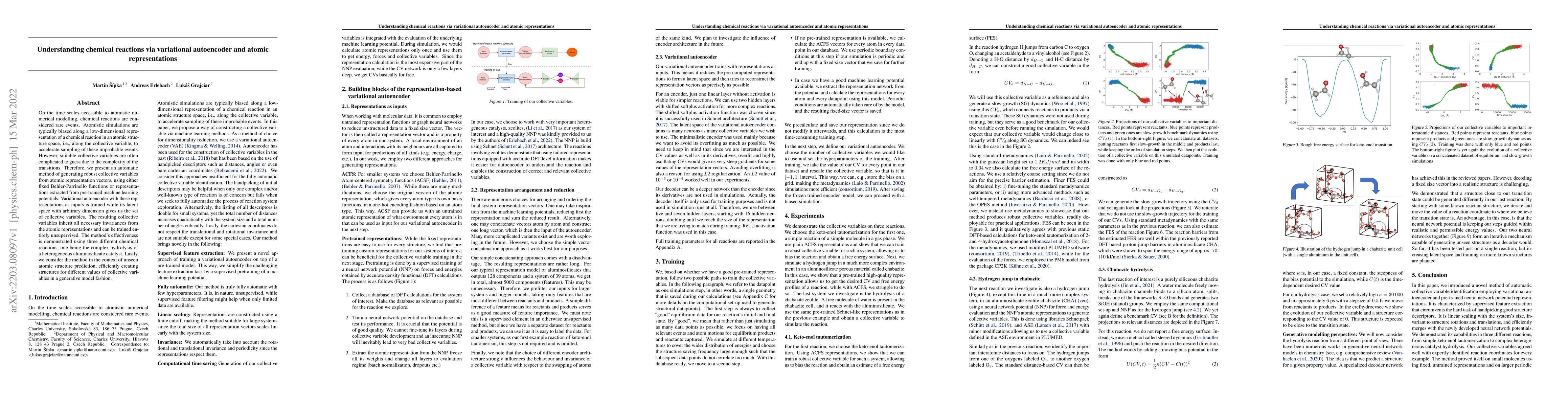 Thumbnail for Understanding chemical reactions via variational autoencoder and atomic
  representations