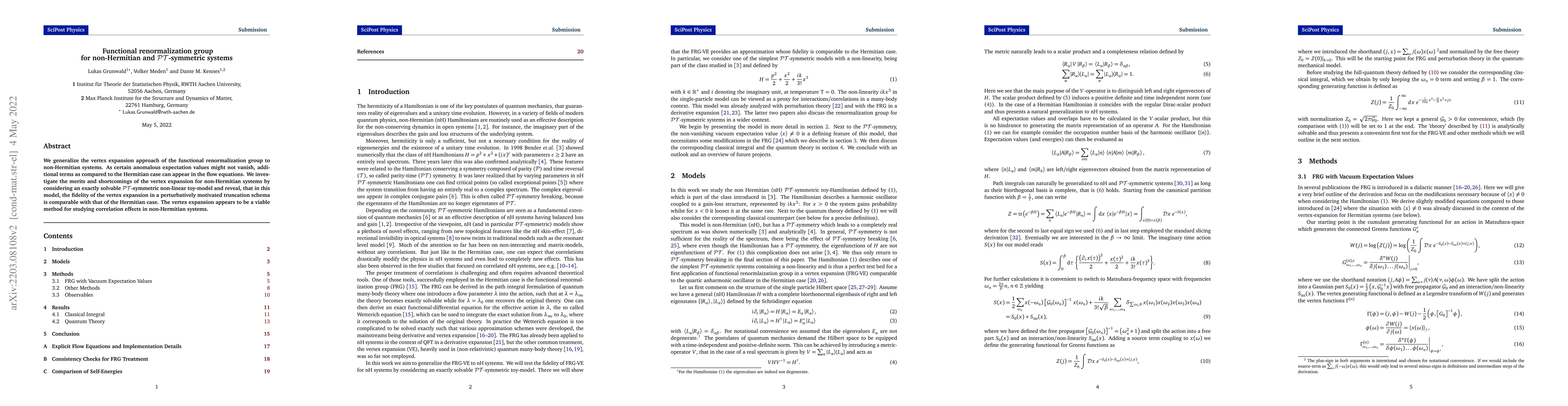 Thumbnail for Functional renormalization group for non-Hermitian and
  $\mathcal{PT}$-symmetric systems