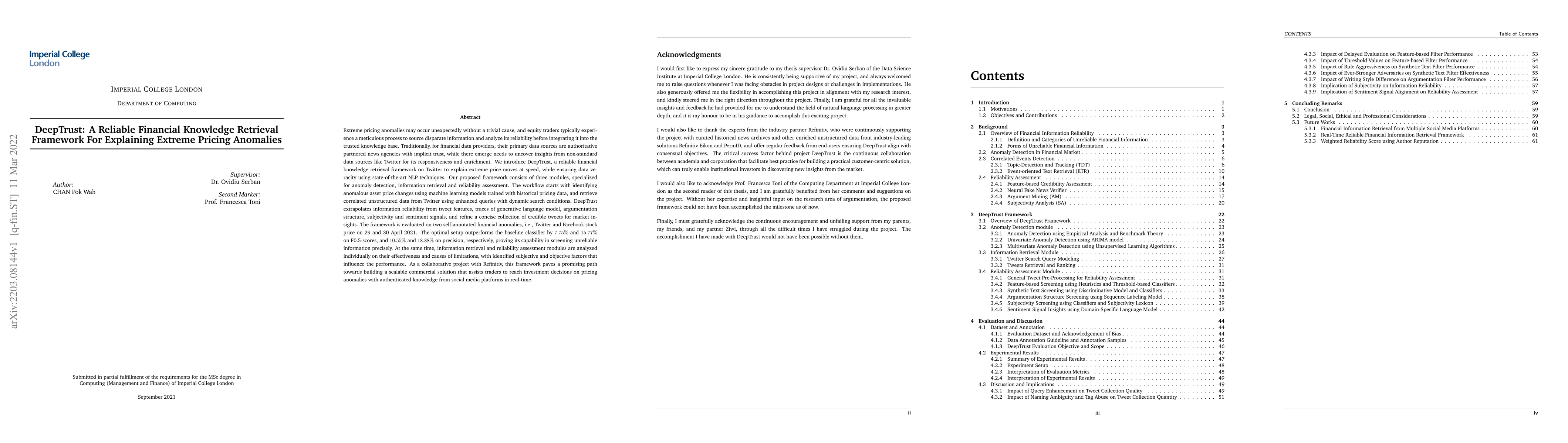 Thumbnail for DeepTrust: A Reliable Financial Knowledge Retrieval Framework For
  Explaining Extreme Pricing Anomalies