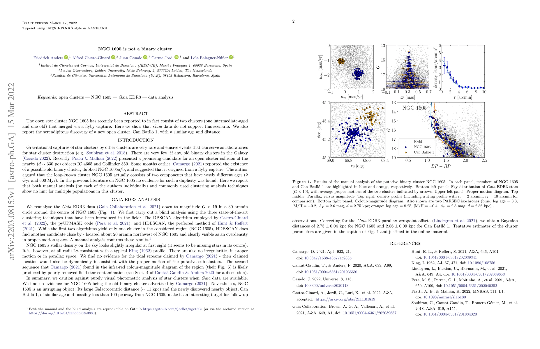 Thumbnail for NGC 1605 is not a binary cluster