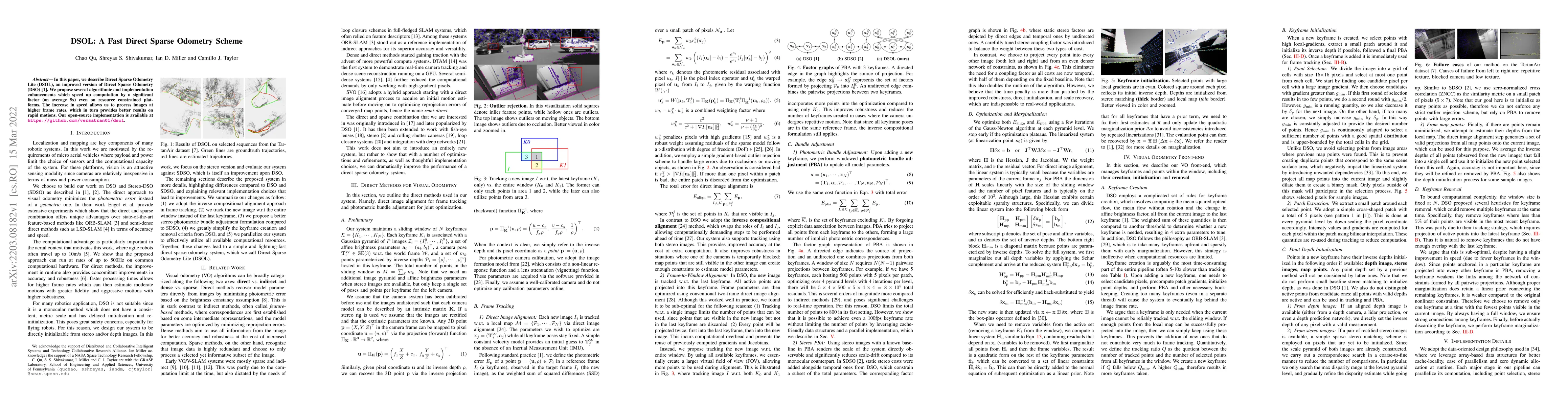 Thumbnail for DSOL: A Fast Direct Sparse Odometry Scheme