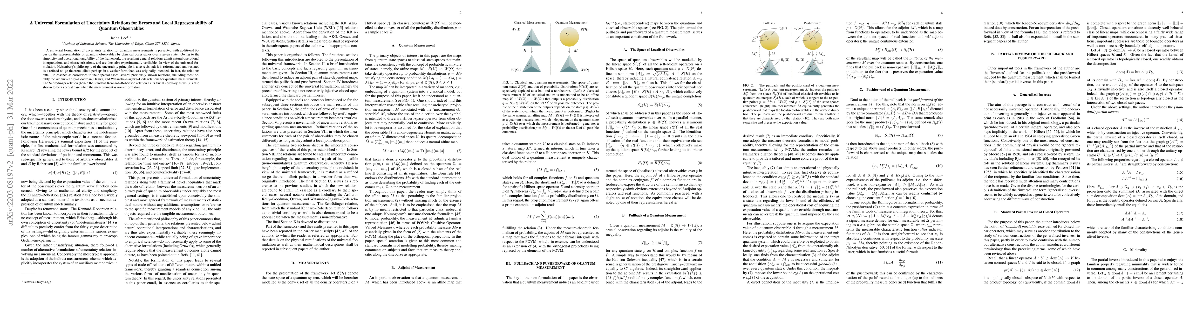 Thumbnail for A Universal Formulation of Uncertainty Relation for Errors under Local
  Representability