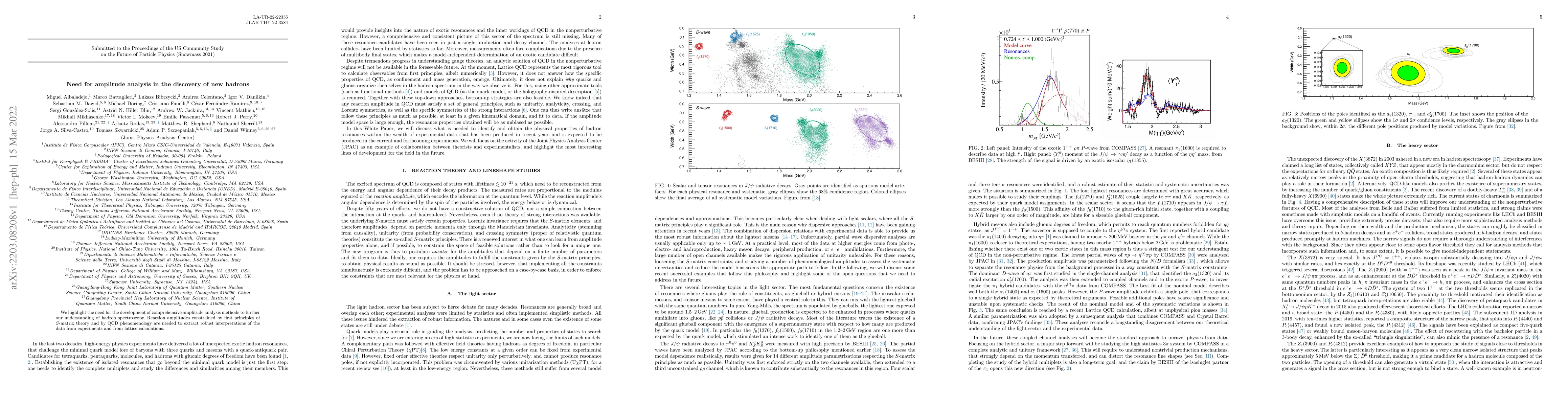Thumbnail for Snowmass white paper: Need for amplitude analysis in the discovery of
  new hadrons