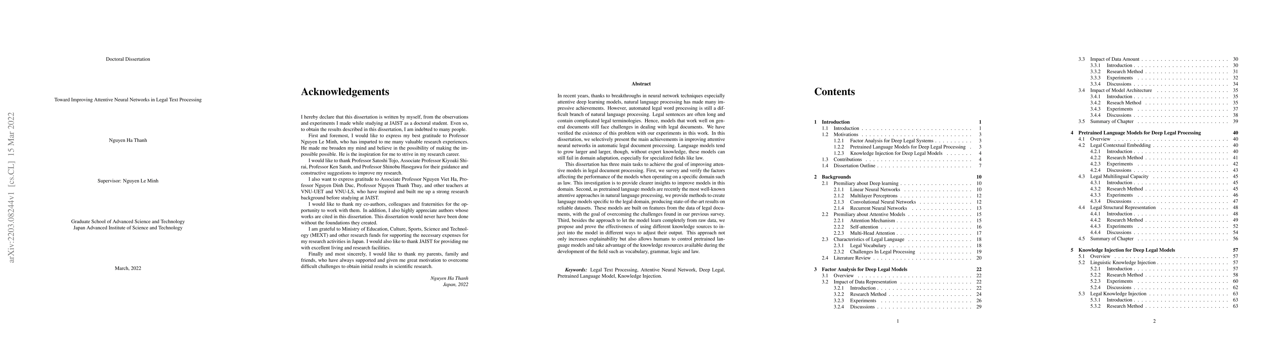 Thumbnail for Toward Improving Attentive Neural Networks in Legal Text Processing