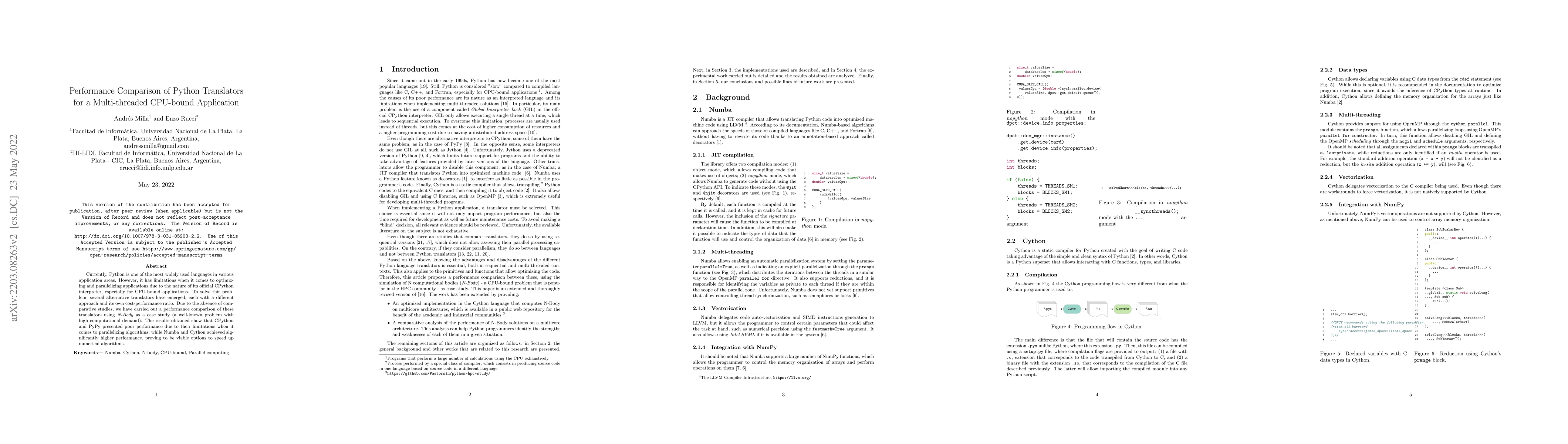 Thumbnail for Performance Comparison of Python Translators for a Multi-threaded
  CPU-bound Application