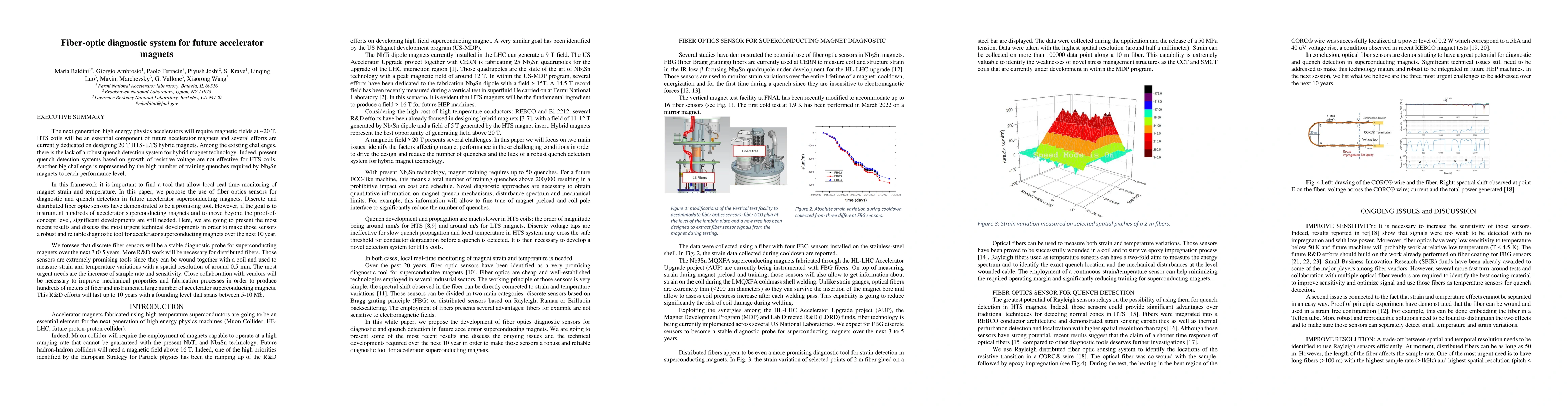 Thumbnail for Fiber-optic diagnostic system for future accelerator magnets
