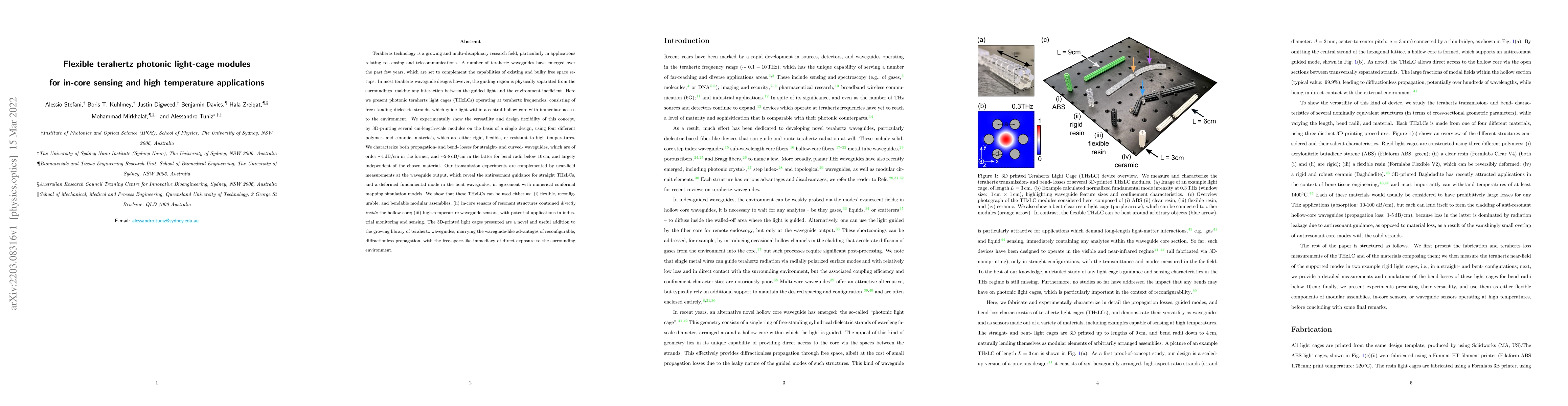 Thumbnail for Flexible terahertz photonic light-cage modules for in-core sensing and
  high temperature applications