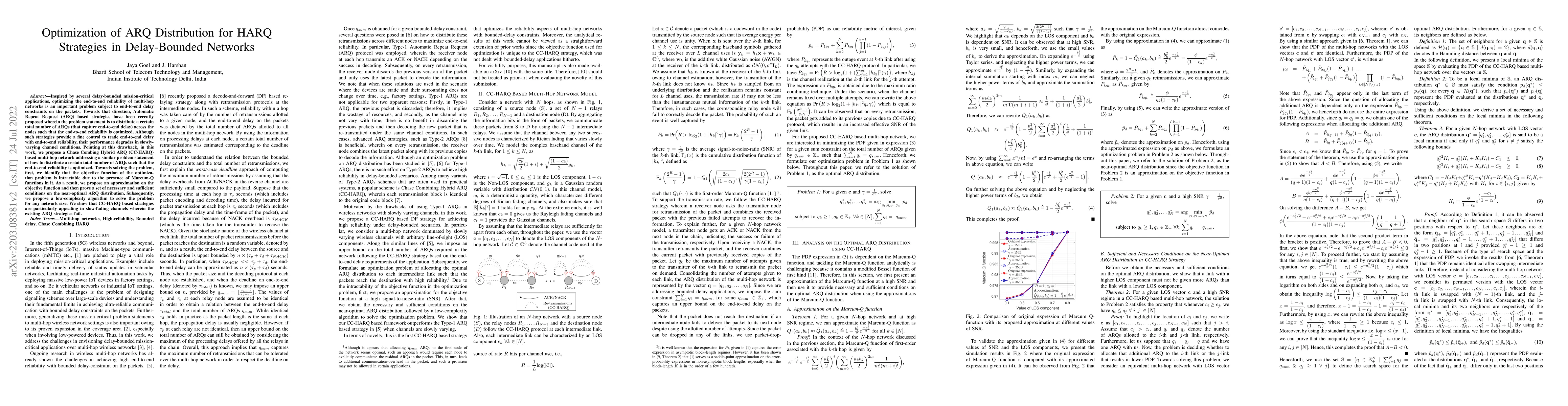 Thumbnail for Optimization of ARQ Distribution for HARQ Strategies in Delay-Bounded
  Networks