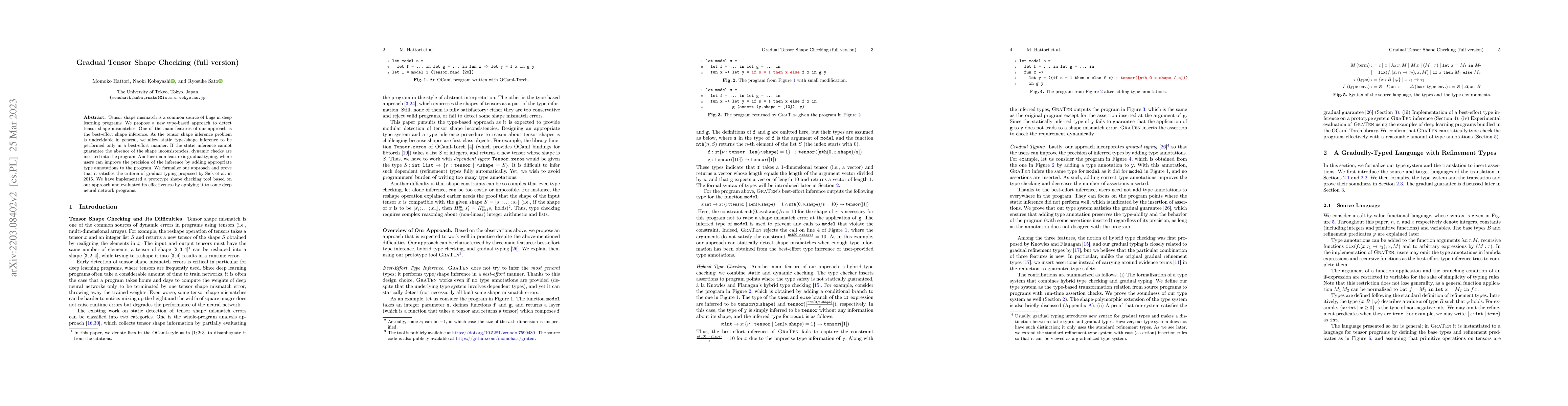 Thumbnail for Gradual Tensor Shape Checking