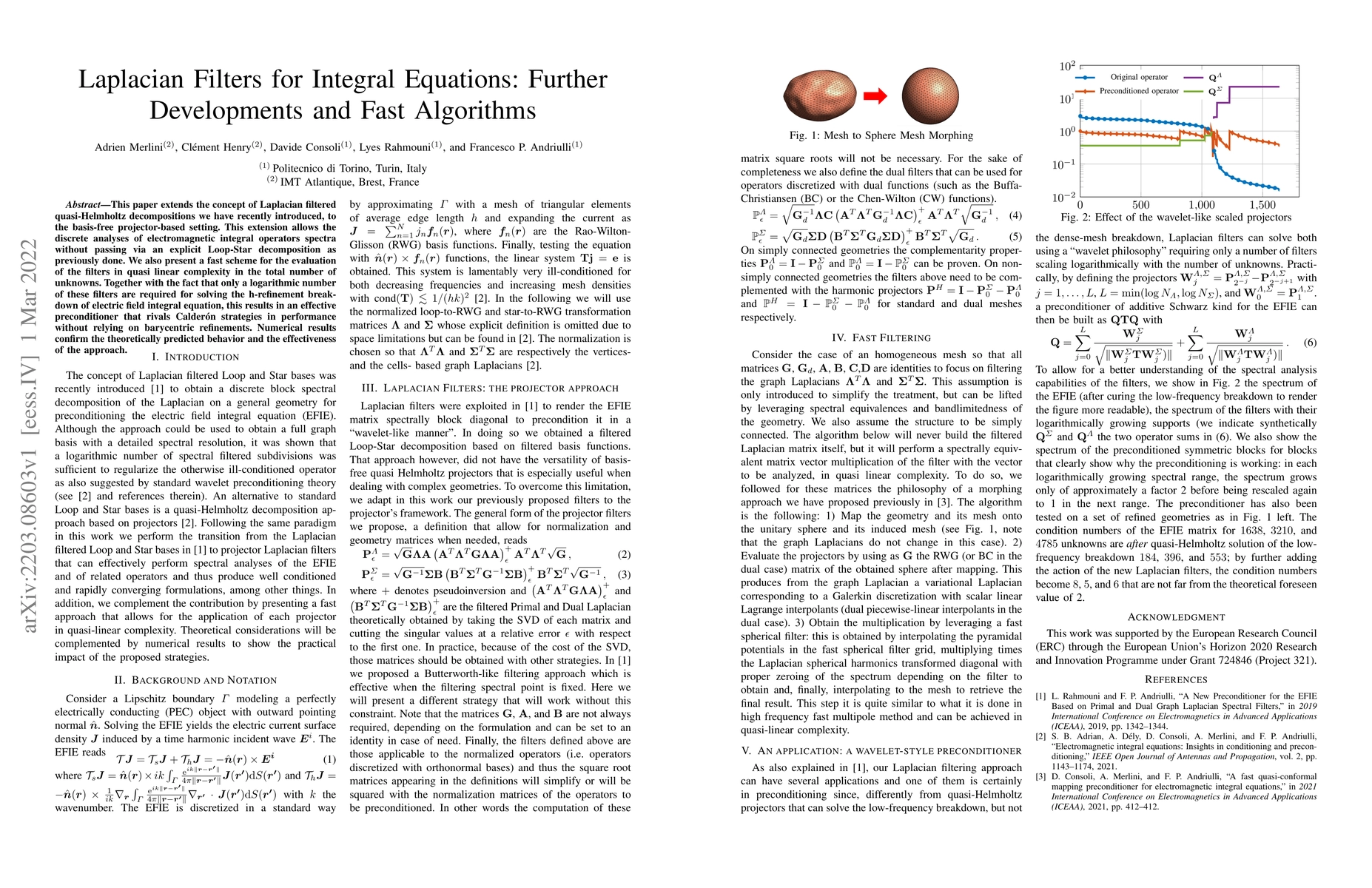 Thumbnail for Laplacian Filters for Integral Equations: Further Developments and Fast
  Algorithms