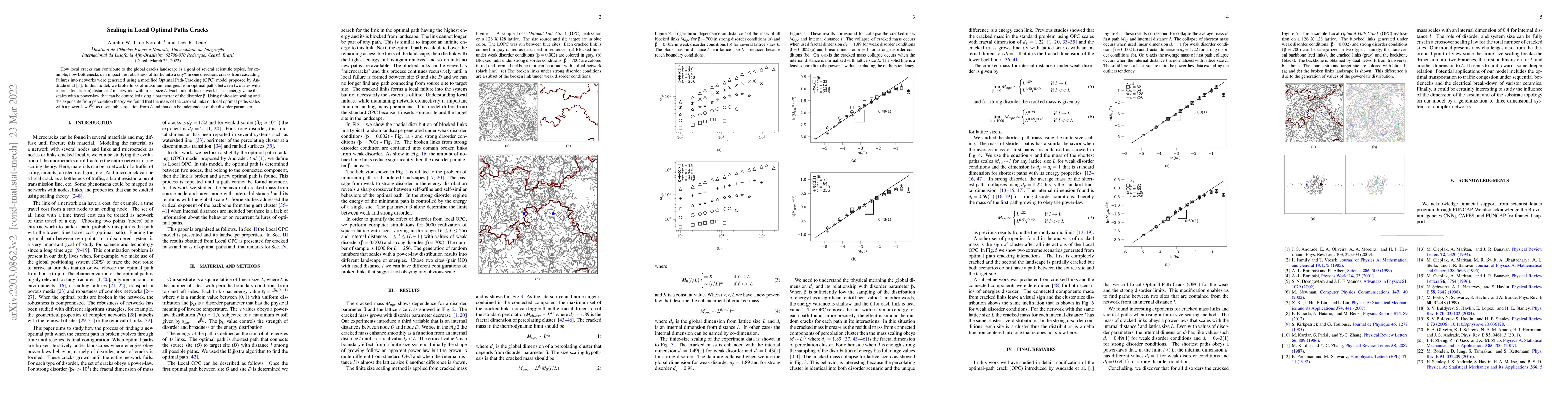 Thumbnail for Scaling in Local Optimal Paths Cracks