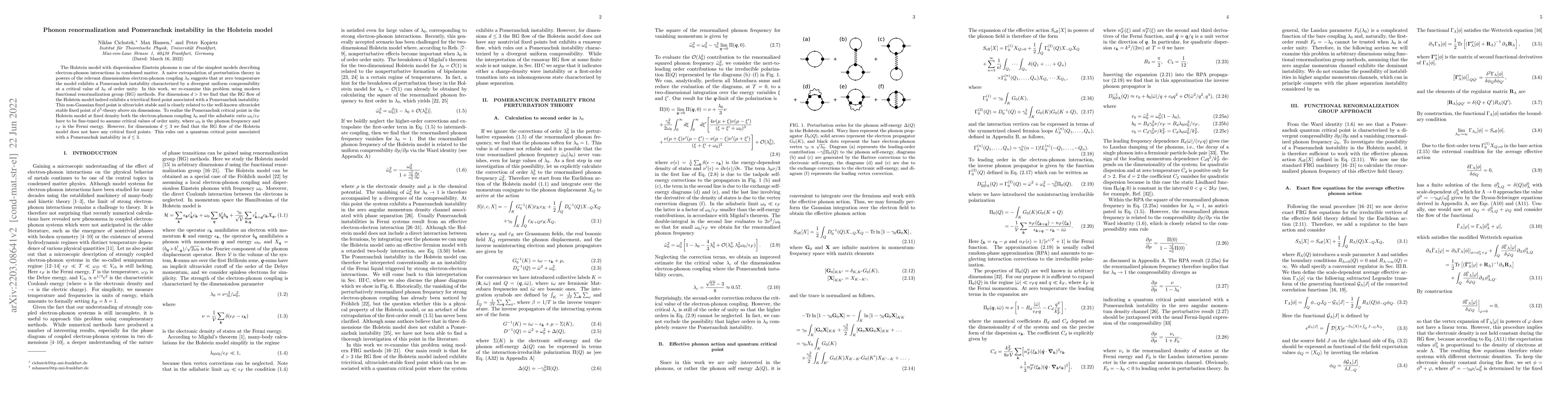 Thumbnail for Phonon renormalization and Pomeranchuk instability in the Holstein model