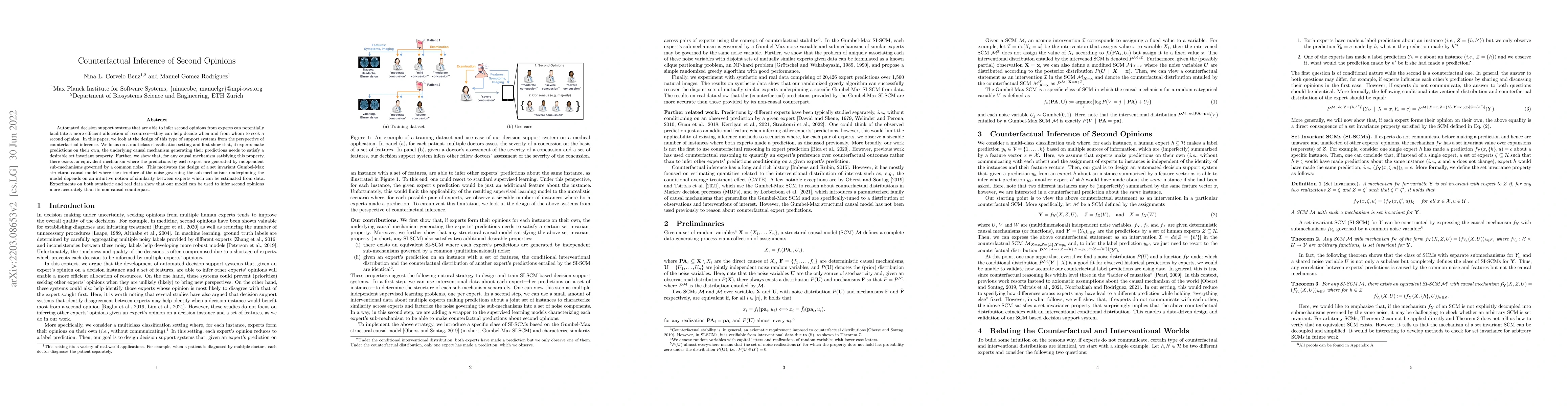 Thumbnail for Counterfactual Inference of Second Opinions