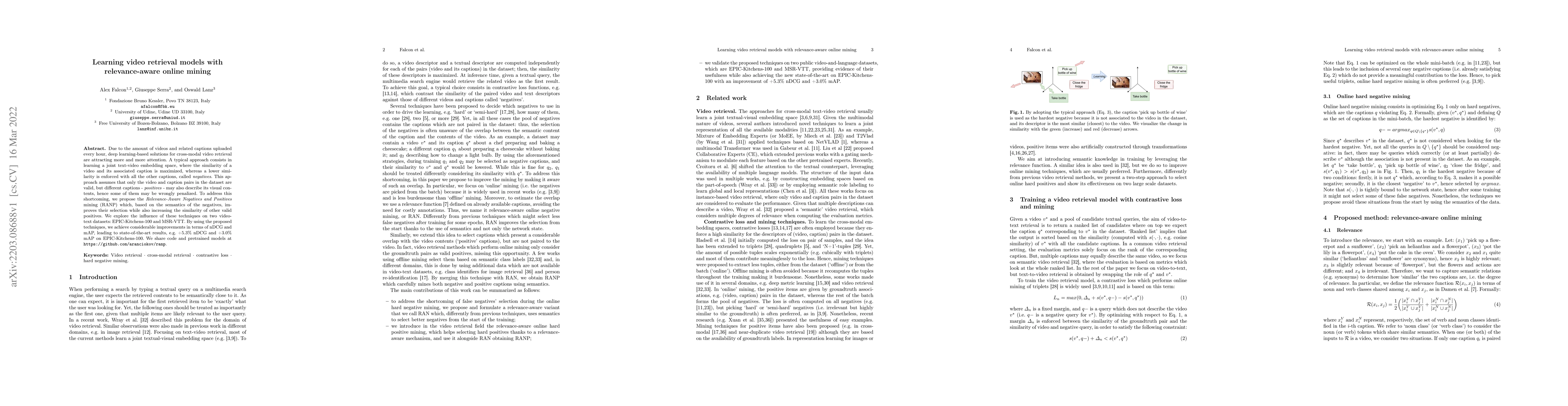 Thumbnail for Learning video retrieval models with relevance-aware online mining