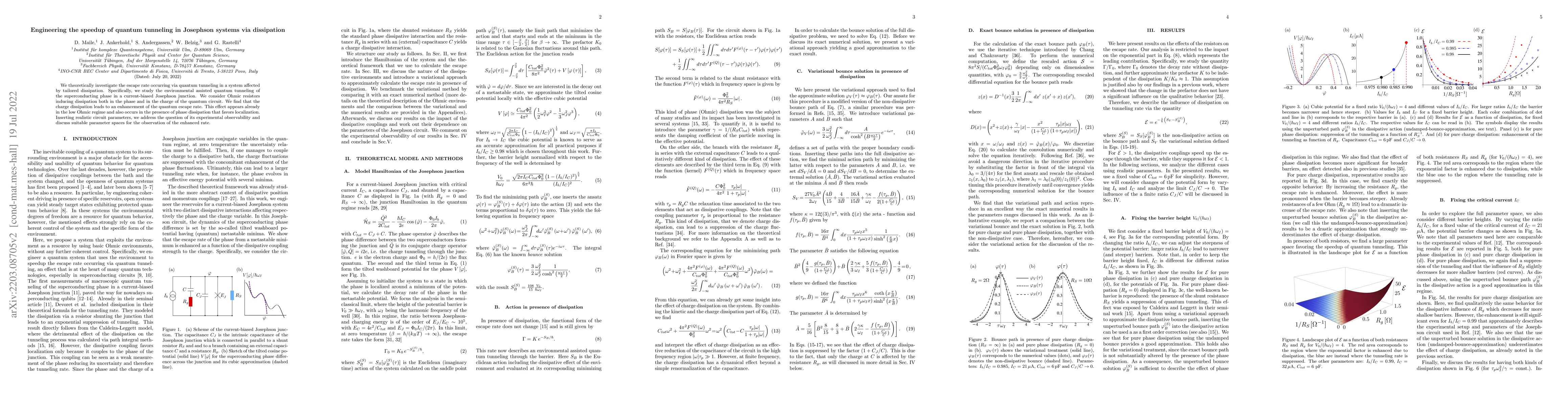 Thumbnail for Engineering the speedup of quantum tunneling in Josephson systems via
  dissipation