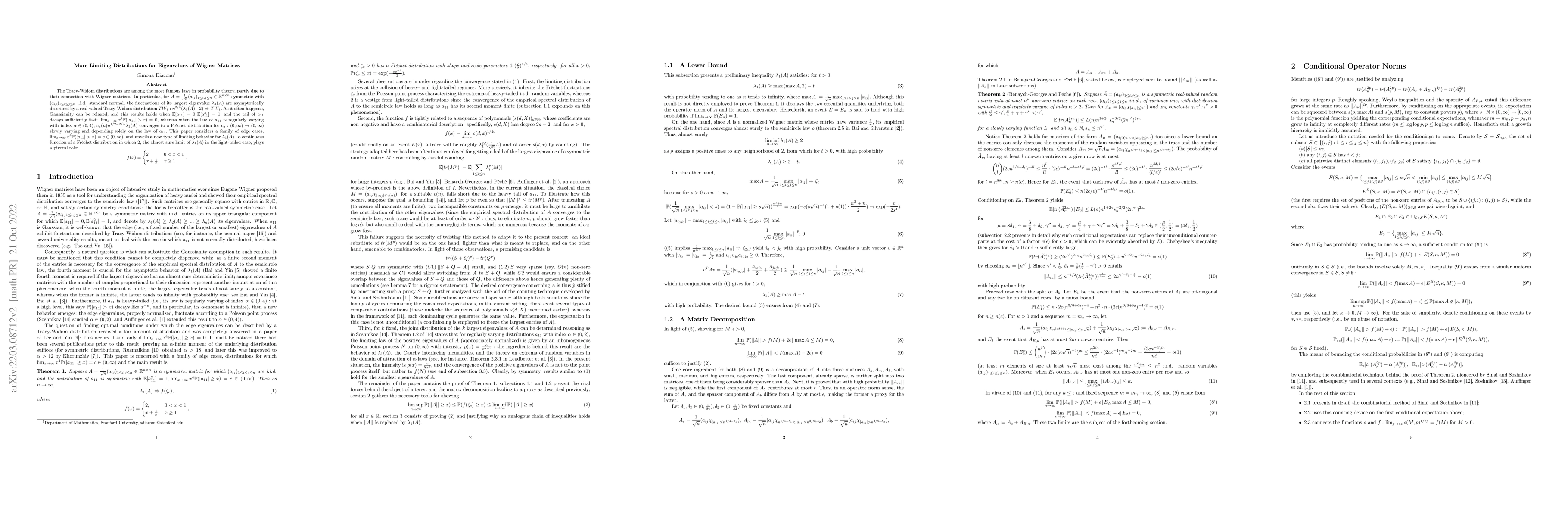 Thumbnail for More Limiting Distributions for Eigenvalues of Wigner Matrices