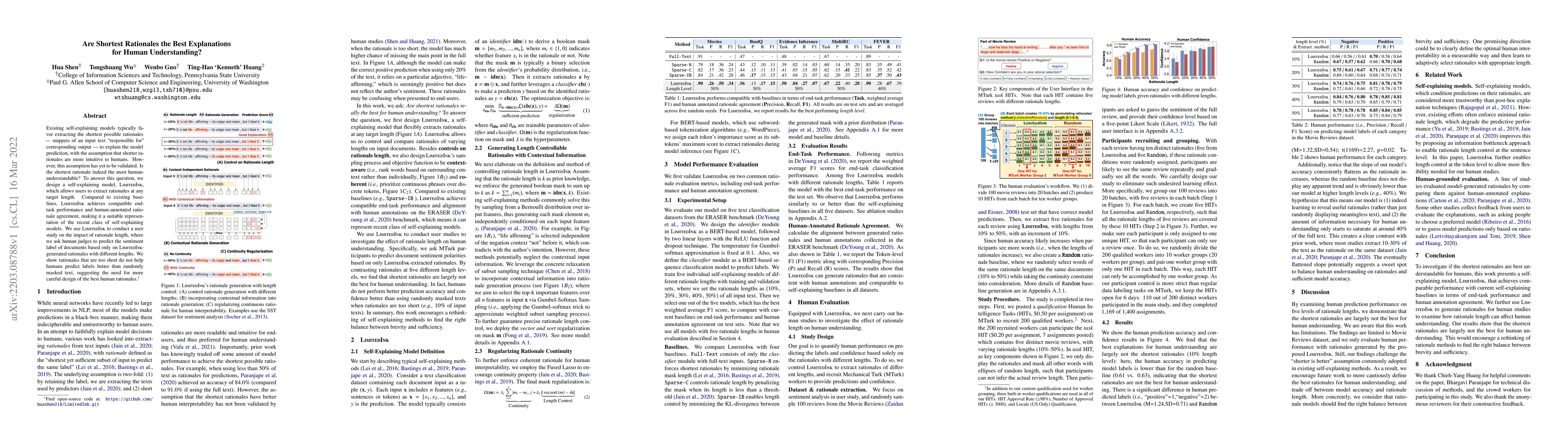 Thumbnail for Are Shortest Rationales the Best Explanations for Human Understanding?