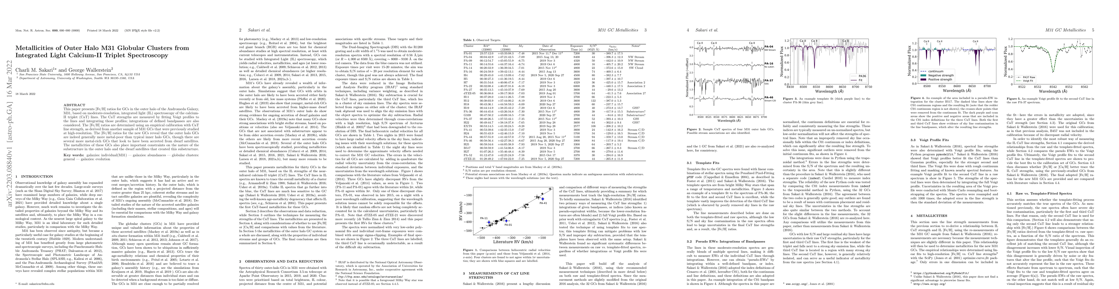 Thumbnail for Metallicities of Outer Halo M31 Globular Clusters from Integrated Light
  Calcium-II Triplet Spectroscopy