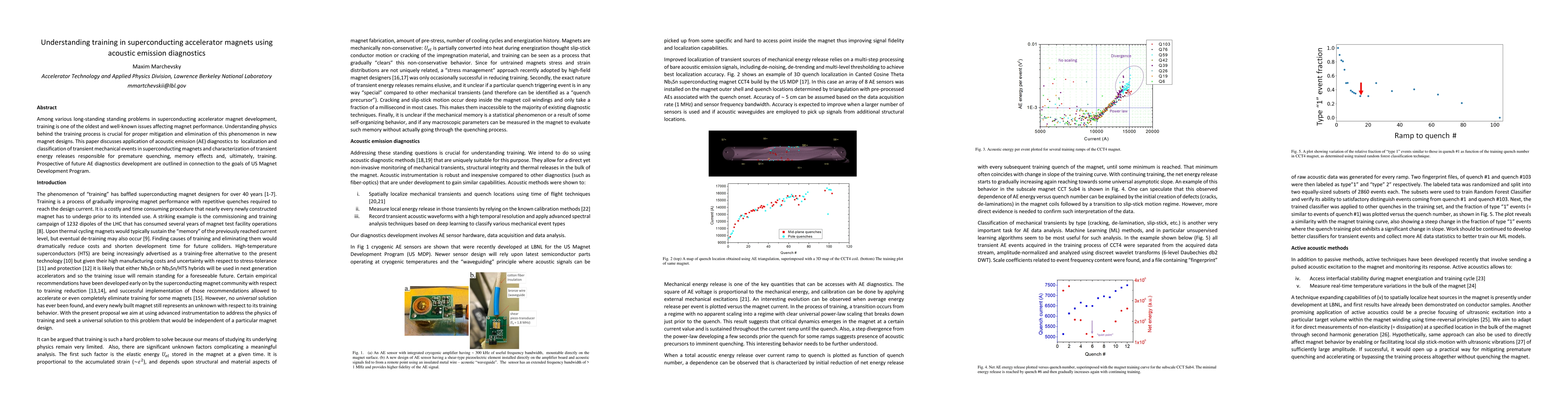 Thumbnail for Understanding training in superconducting accelerator magnets using
  acoustic emission diagnostics