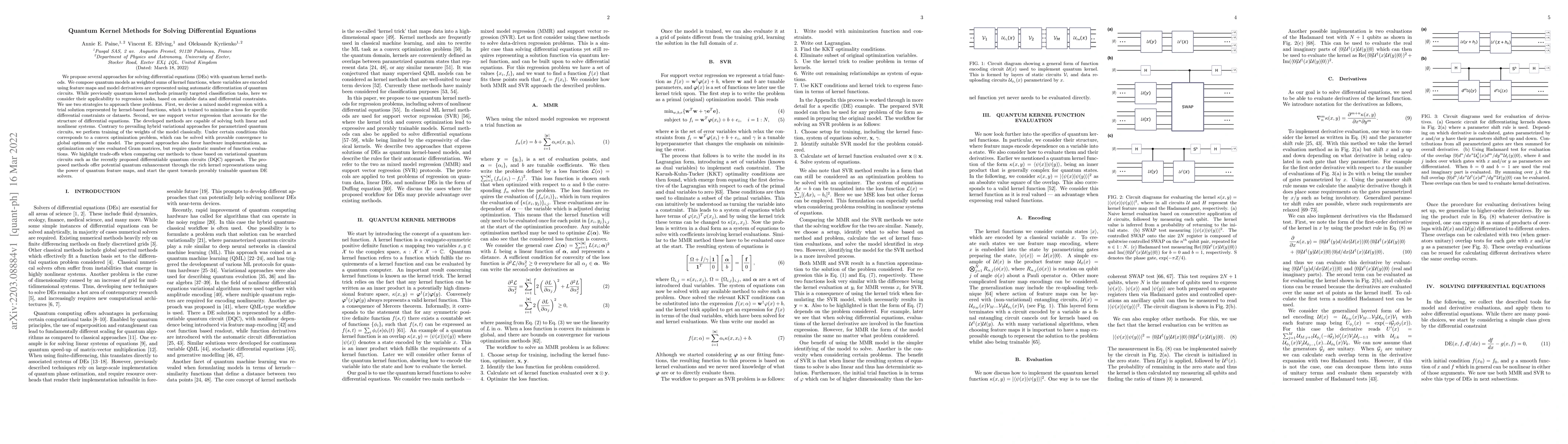 Thumbnail for Quantum Kernel Methods for Solving Differential Equations