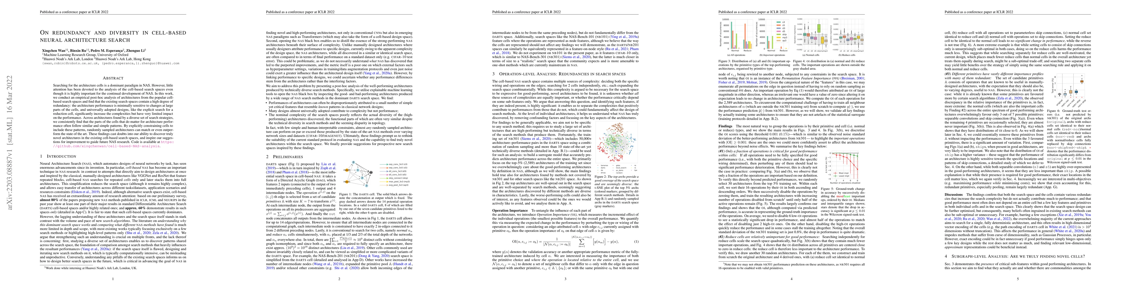 Thumbnail for On Redundancy and Diversity in Cell-based Neural Architecture Search